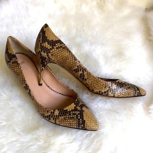 Boss Heels sz 39 snakeskin